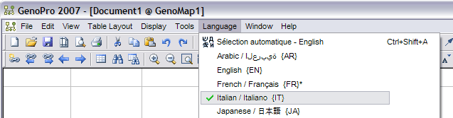 Scegli la tua Lingua