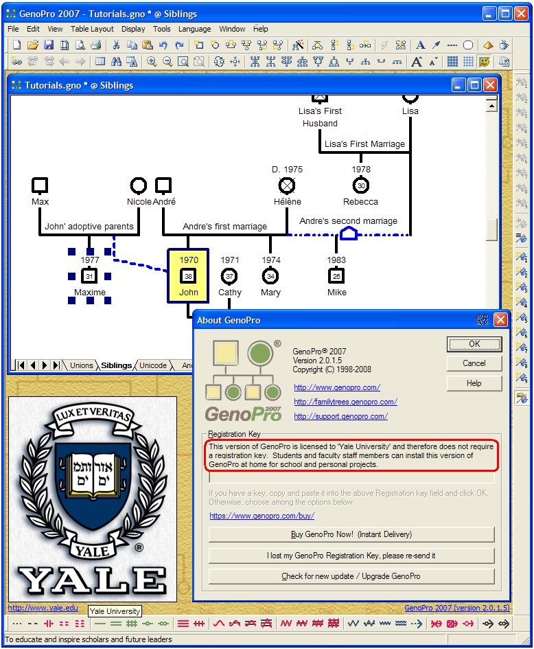 Academic site license for Yale University
